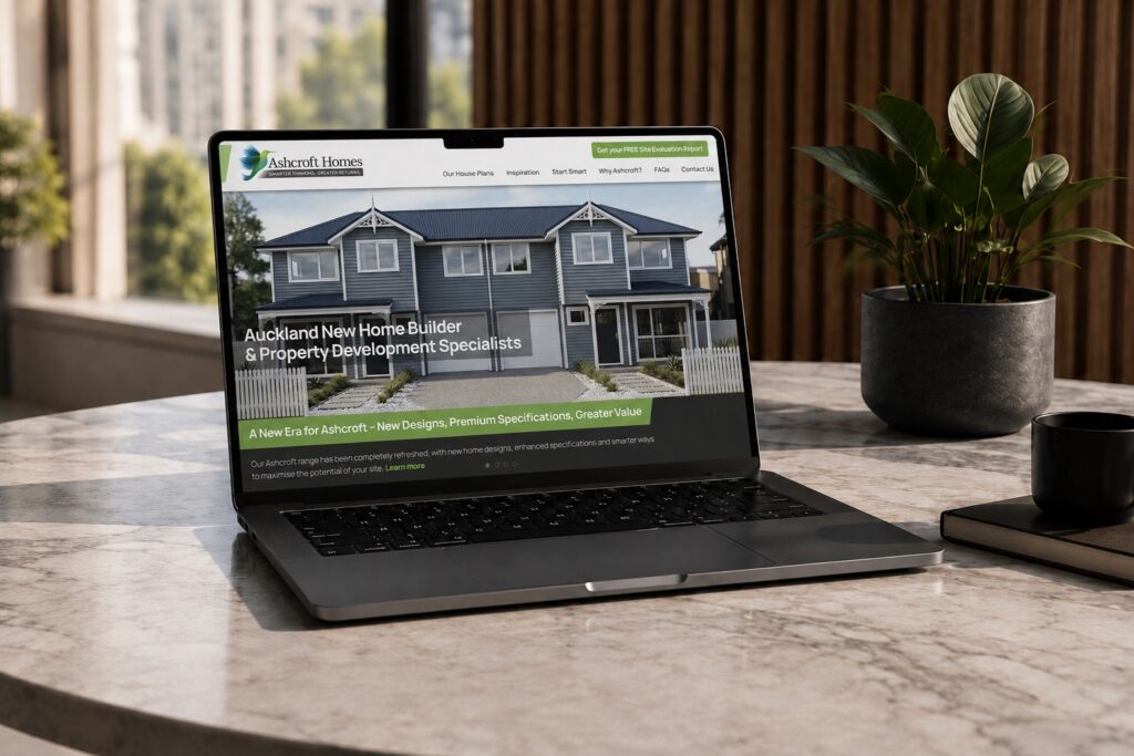 Ashcroft Homes Case Study - 01 Homepage Hero